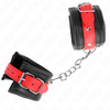 KINK Wrist Restraints Juodas &amp; Raudona Adjustable 17-28 cm Ergonomic Design