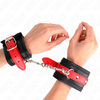 KINK Wrist Restraints Juodas &amp; Raudona Adjustable 17-28 cm Ergonomic Design