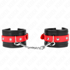 KINK Wrist Restraints Juodas &amp; Raudona Adjustable 17-28 cm Ergonomic Design