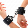 Kink Wrist Restraint KINK Adjustable Wrist Restraints Juodas Leather 17-28 cm Large Buckle