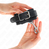 Kink Wrist Restraint KINK Adjustable Wrist Restraints Juodas Leather 17-28 cm Large Buckle