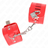 Kink Wrist Restraint KINK Adjustable Raudona Wrist Restraints with Padlock Closure 16-23cm x 5.5cm