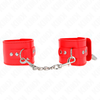 Kink Wrist Restraint KINK Adjustable Raudona Wrist Restraints with Padlock Closure 16-23cm x 5.5cm