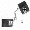 Kink Wrist Restraint KINK Adjustable Wrist Restraints with Padlock Juodas 16-23cm x 5.5cm