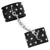 Kink Wrist Restraint KINK Adjustable Juodas Wrist Restraints with Rivet Detail 19-24cm x 5.5cm