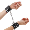 Kink Wrist Restraint KINK Adjustable Juodas Wrist Restraints with Rivet Detail 19-24cm x 5.5cm