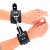 KINK Wrist Restraints with Studs 35x6 cm - Adjustable Leather Cuffs