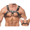 Male Edge Leather Body Model III - Adjustable Chain Harness, S-XL
