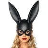 Leg Avenue Europe Leg Avenue Masquerade Rabbit Mask Juodas - Elegant Costume Priedas