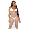 Leg Avenue Accessories Leg Avenue Maxi Dress Woven Twist Net, Backless, One Size, Baltas