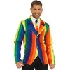 Leg Avenue Europe Leg Avenue Rainbow Blazer &amp; Tie Set S - Colorful Carnival Style