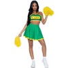 Leg Avenue Costumes Leg Avenue Cheerleader Costume Žalias S/M - Sporty Festive Set