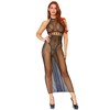 Leg Avenue Dresses Leg Avenue Halter Net Backless Dress Juodas One Size Nylon-Spandex