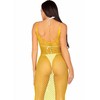 Leg Avenue Dresses Leg Avenue Long Net Dress Geltona One Size - Stretch Mesh with Open Back
