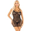 Leg Avenue Dresses Leg Avenue Mini Dress Heart Lace Juodas - Elegant Mesh Design, One Size