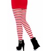 Boland Traciks Leg Avenue Baltas/Raudona Striped Nylon Tights - One Size, Vibrant Design