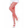 Boland Traciks Leg Avenue Baltas/Raudona Striped Nylon Tights - One Size, Vibrant Design