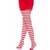 Boland Traciks Leg Avenue Baltas/Raudona Striped Nylon Tights - One Size, Vibrant Design