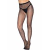 Leg Avenue Hosiery Leg Avenue Rhinestone Fishnet Tights Open Back One Size Juodas