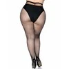 Leg Avenue Europe Leg Avenue Plus Size Fishnet Pantyhose - Classic Juodas Mesh Design