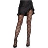 Leg Avenue Hosiery Leg Avenue Fishnet Tights with Decorative Bow Juodas - Flexible Fit
