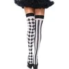 Leg Avenue Europe Leg Avenue Harlequin Diamond Thigh-High Socks Juodas/Baltas One Size