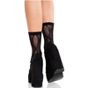Leg Avenue Hosiery Leg Avenue Bow Lace Ankle Socks Juodas - Elegant Fishnet Design