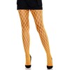 Leg Avenue Hosiery Leg Avenue Lace Eyelet Tights Neon Oranžinis - Geometric Fishnet Design