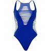 Leg Avenue Teddies Leg Avenue Seamless Racerback Bodysuit Mėlyna - One Size, No Panty Lines