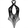 Leg Avenue Teddies Leg Avenue Halter Teddy with Lace and Net Design Juodas One Size