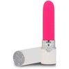 Lips Style LYPS STYLE CLEO Lipstick-Shaped Intimate Device Baltas &amp; Rožinė USB 10 Modes