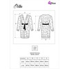 Livco Corsetti Accesories Livco Corsetti Mostina LC 90641 Juodas Floral Patterned Dressing Gown