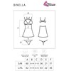 Livco Corsetti Sets Livco Corsetti Binella Babydoll Set with Lace and Thong Juodas S/M