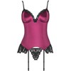 Livco Corsetti Sets Livco Corsetti Agrafena Burgundy Corset Set S/M - Elegant Lingerie
