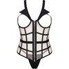 Livco Corsetti Sets LivCo Corsetti Fashion Laura LC 20215 Corset &amp; Thong Set S/M Juodas-rusvai gelsvas