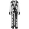 Livco Corsetti Sets LivCo Corsetti Nokina LC-XG055 Elegant Juodas Lace Gown &amp; Panty Set One Size