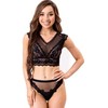 Livco Corsetti Sets Livco Corsetti Fashion Elin LC 20212 Juodas Bra &amp; Thong Set S/M