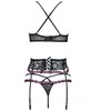 Livco Corsetti Sets Livco Corsetti Snehana LC 90443 Lingerie Set Juodas - Bra, Garter Belt &amp; Panty