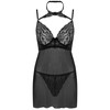 Livco Corsetti Sets Livco Corsetti Binella Babydoll Set with Lace and Thong Juodas S/M