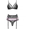 Livco Corsetti Sets Livco Corsetti Snehana LC 90443 Lingerie Set Juodas - Bra, Garter Belt &amp; Panty