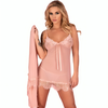 Livco Corsetti Sets Livco Corsetti Hyeona Babydoll &amp; Thong Set, Rose, Size L - Elegant Tulle &amp; Lace