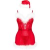 Livco Corsetti Sets Livco Corsetti Agathe LC 90607 Festive Chemise Set with Hat L/XL