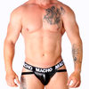 Macho Underwear Macho MX25NC Intimate Jockstrap Juodas Leatherette L - Elastic Band