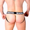 Macho Underwear Macho MX25NC Intimate Jockstrap Juodas Leatherette L - Elastic Band