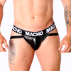 Macho Underwear Macho MX25NC Intimate Jockstrap Juodas Leatherette L - Elastic Band