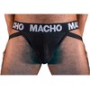 Macho Underwear Macho MX25NN Jockstrap Juodas XL - Semi-Transparent, Elastic Support