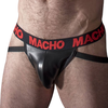 Macho Underwear Macho MX25RC Jockstrap Raudona Eco-Leather XL - Elastic Support Band