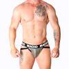 Macho Underwear Macho MX27GR Intimate Jockstrap Pilkas rusvai gelsvas XL - Leather-Look Finish