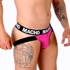 Macho Underwear Rožinė MACHO MX28FR Jockstrap XL Rožinė Neon - Anatomical Lycra Support