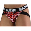 Macho Underwear MACHO MX28MR Jockstrap Military Raudona Size L - Lycra Comfort Fit